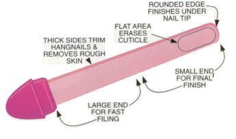 Crystal Ruby Stone Nail File
