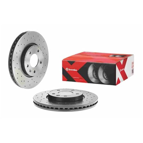 2X Brembo Bremsscheiben 300mm Gelocht/innenbel. vorne
