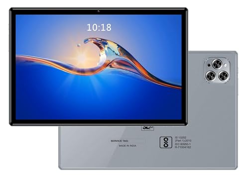 DOMO Slate SL39 10.1-Inch 4G Tablet PC, inbuilt Storage 4GB RAM + 32GB, 1TB Expandable, Dual SIM Slot, Octa Core CPU, GPS, Bluetooth [Grey]