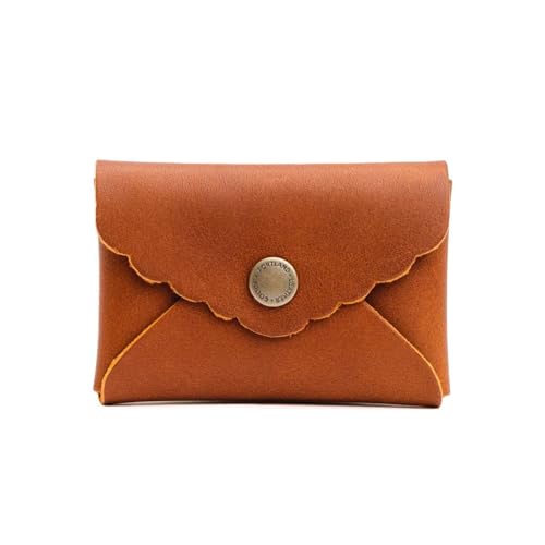 Image of Portland Leather Goods Mini Daisy Wallet for Women - Handmade from the Finest Full-Grain Hides - Features Envelope Design with Snap Closure - Honey