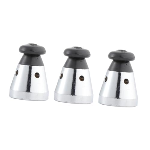 HOLIDYOYO 3pcs Pressure Cooker Steam Valve Jigger Floater Sealer for All Pressure Cookers Black Lightweight Easy to Use Compatible Accessory