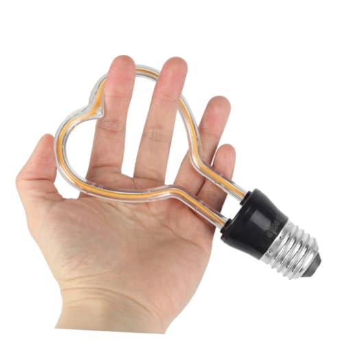 Homsfou 4215WYUE445K64DDC 1Pc Led Bulb Light Led Decor Light Heart Lights Ring Bulb Warm Retro Light Led Lightbulb Vintage Led Bulb Led Light Bulbs Filament Bulb Led Decorative Lights Antique Light Bulbs thumb #5