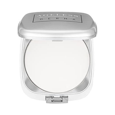 Ageless Derma Vegan Mineral Pressed Setting Powder Makeup- A translucent HD Face Finishing baking white Powder Foundation for oily skin Cover