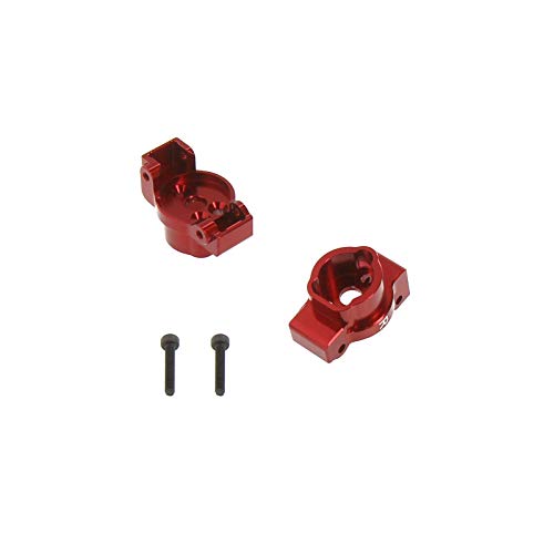 Atomik Alloy Rear Portal Drive Axle Mount - Replacement Part for Traxxas TRX-4 - Hardened Billet 6061 Aluminum, Rear Chassis Upgrade 8256 - Red
