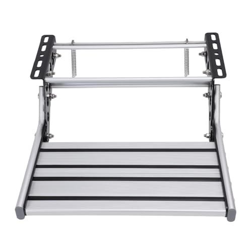 Fockety Escalón para Autocaravana Aleación de Aluminio Capacidad de Carga de 181 Kg Retráctil