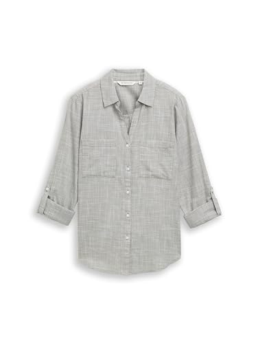 Bluse mit Brusttaschen aus Baumwolle – Ansicht 5