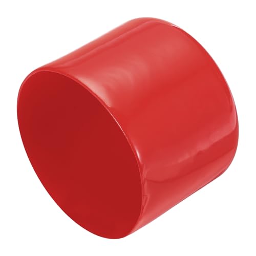 Image of uxcell 4pcs Rubber End Caps 54mm ID Vinyl Round End Cap Cover Screw Thread Protectors Red, 40mm Height