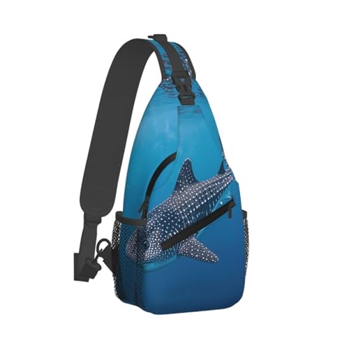 Bolso tipo sling para mujer y hombre negra trekking miniatura 1