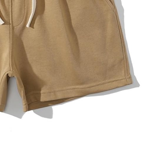 Shorts deportivos casual de algodón para hombre miniatura 5