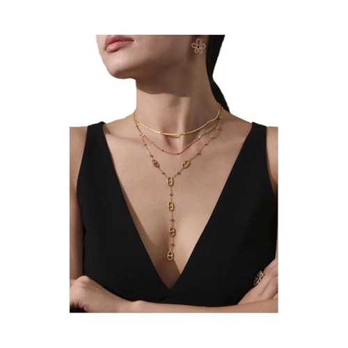 Collier tendance maille marine et pendentif nez de cochon en acier inoxydable de haute qualité