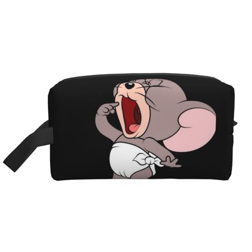 トムとジェリ 化粧ポーチ トイレタリーバッグ トラベルバッグ 軽量 ミニポーチ おしゃれで かわいい 化粧品収納袋 人気 アニメ ユニセックス 男女兼用