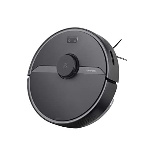 roborock S6 Pure Saug- und Wischroboter (Saugleistung 2000Pa, 150min Akkulaufzeit, Staubbehälter, Wassertank, 69db Lautstärke, Adaptiver Routenalgorithmus, App-/Sprachsteuerung) Schwarz, DE Version