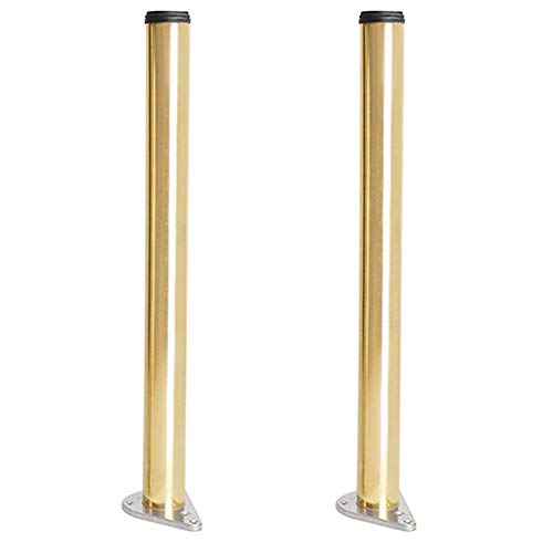 AADDFDD Patas de Muebles de Metal Ajustables La Columna de Soporte de pie de Barra Puede soportar Patas de Mesa de 500 kg Patas de Mesa Ajustables de Acero Inoxidable 304 (Paquete de 2)
