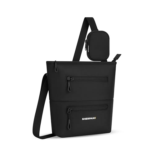 Image of Sherpani Sadie, Nylon Crossbody Bag, Lightweight Shoulder Bag, Travel Cross Body, Crossbody Purse, RFID Protection, Removable Coin Purse, Travel Gift (Raven)