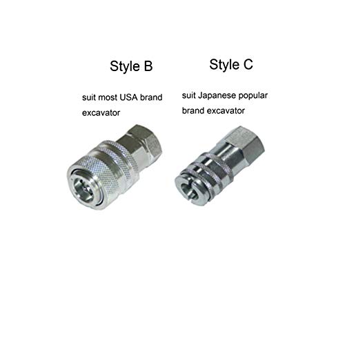 Image of XZT 15 Pack Hydraulic Pressure Tester Coupling Kit,Hydraulic Repair Tools Parts for Excavator Construction Machinery,Hydraulic System