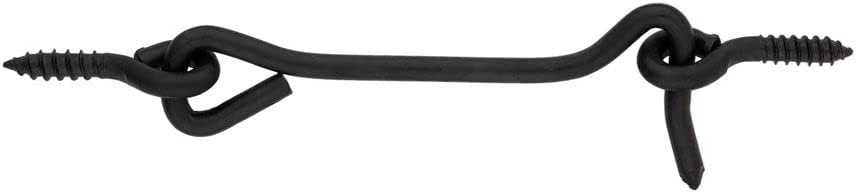 National Hardware Black Medium Gate Hook and Eye