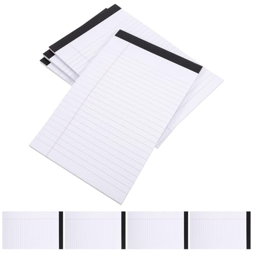 Blocs-notes lignés A5 Toddmomy en papier blanc pour la maison et l'école (Lot de 8)