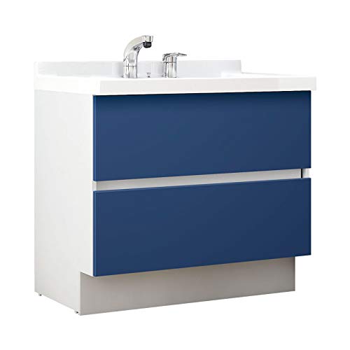 LIXIL(リクシル) INAX 洗面化粧台 J1シリーズ シングルレバーシャワー水栓 フルスライドタイプ 寒冷地仕様 アーバンブルー 間口900mm J1FHT1-905S(8)YN/B12H