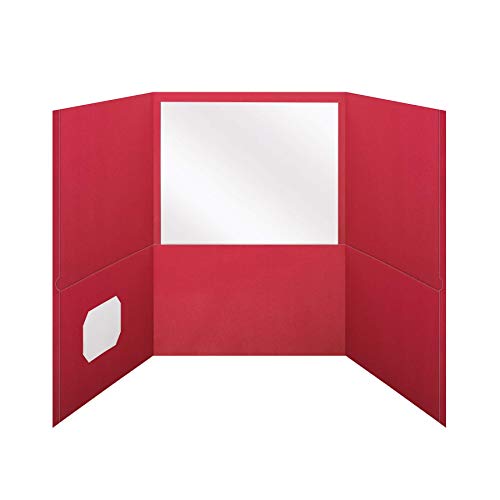 Dossier tri-fold Oxford rouge pour organiser vos projets de bureau