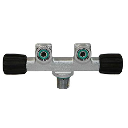 Grifo Fijo Plano 2 Salidas en acier M25 avec double sortie fluide pour un débit optimal