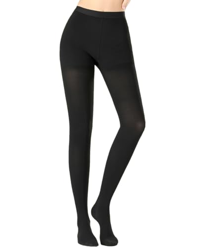 Image of Medical Compression Pantyhose For Women & Men,20-30mmHg Graduated Support Hose Tights,Opaque Close Toe Waist High Compression Stockings For Varicose Veins,Swelling,Edema,Flight