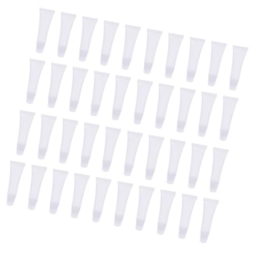 TOGEVAL 40個 詰め替え可能 リップクリームチューブ 漏れ防止設計 軽量携帯用 トラベルチューブ 手作り口紅やリップバームに