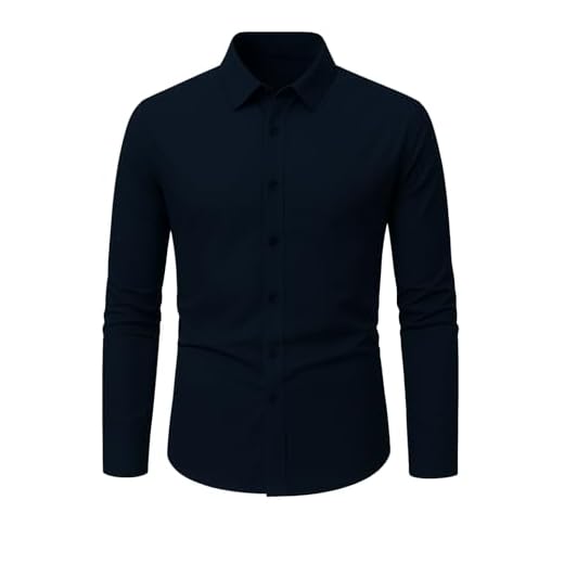Camisa Social Masculina Slim Fit Manga Longa TAM(6) - Marinho