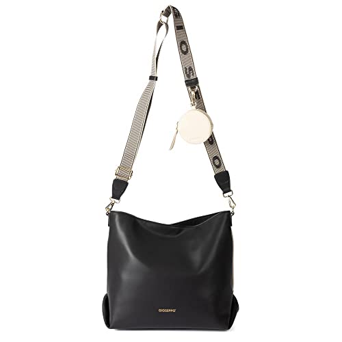 Sac Shopper Marron GIOSEPPO KALLHAM avec Détails Roses