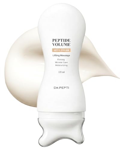 DR. PEPTI Gua Sha Neck Firming Cream, Retinol-Free, 4.05 fl oz (120 mL)