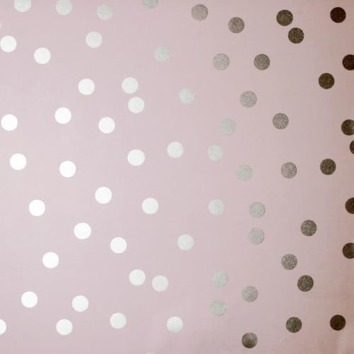Arthouse Rose Gold Dotty Blush - Dotty Design - Matt Background - Soft Pink Tone - Rose Gold Polka Dots - for Living Spaces & Feature Walls - Easy to Apply - Paste The Paper - 685000
