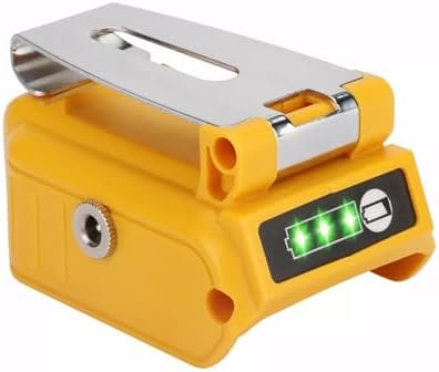 Dual USB Battery Charger Adapter Power Source Converter Compatible for Dewalt 14-21V Max XR