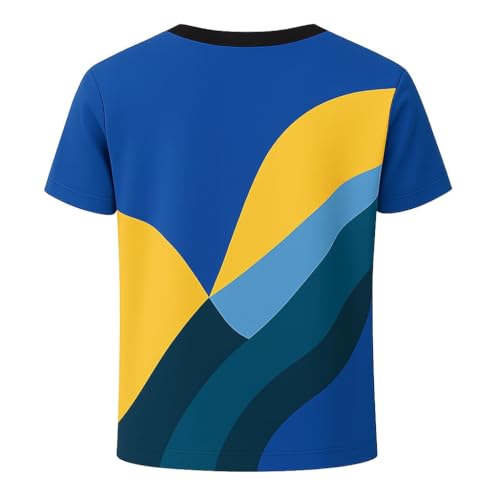 Image of Kid's Athletic T-Shirt | Ultra-Breathable, Moisture-Wicking Polyester Jersey Designed for Energetic Running, Active Sports, and Everyday Play