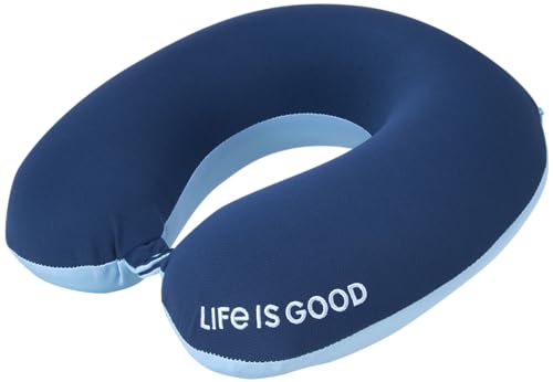 Almohada cervical de espuma viscoelástica azul miniatura 1