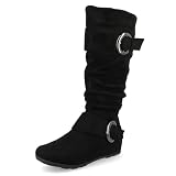 Journee Collection Women's Jester Knee High Fashion Boot, Black, 9