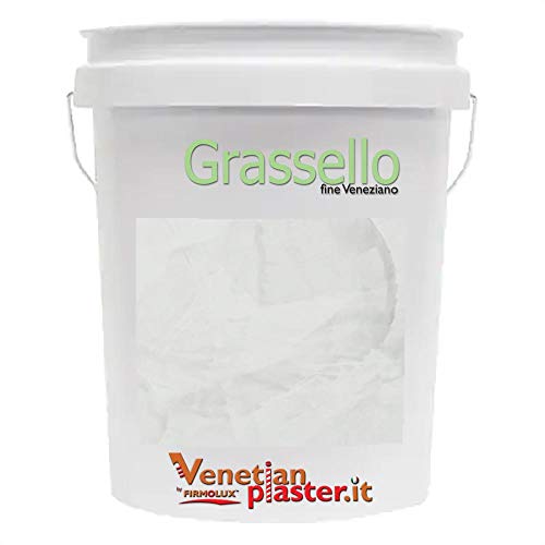 FirmoLux Grassello Authentic Venetian Plaster | Polished Plaster | Made in Italy from Lime & Marble | Gray-Blue Colors (14) | Color: SW7063 Nebulous White