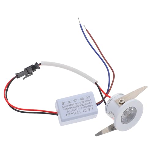 LALAFINA Mini Lámpara LED Empotrada para Vitrinas de Exhibición Luz para Armarios Muebles y Accesorios de Iluminación Consumo Energético