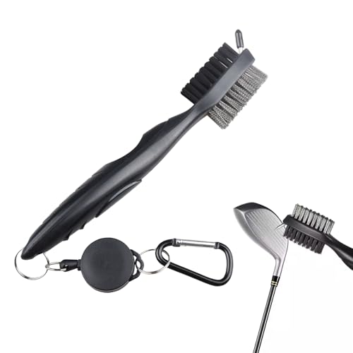 VTYTZZ Nettoyages De Club De Golf,Brosse pour Club De Golf,Brosses pour Golf du Club 2 en 1 Outils De Nettoyages,Accessoire Golf,Accessoires Golf,pour Nettoyer Surface & Rainures De Club