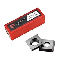 FindBuyTool HM Wendemesser 15x15x2,5mm 30° R150 4 Schneiden R0,5 – Hartmetall Hobelmesser für Spiralhobelmesser & Hobelkopf, Ersatzmesser für Holzbearbeitung (10 Stück)