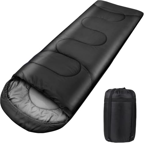 Schlafsack Outdoor für Camping 3 Jahreszeiten Erwachsene Schlafsack, 2 in 1 Funktion Deckenschlafsäcke, Warm, Leichtgewichtig, Wasserdicht für Rucksackreisen, Wandern und Reisen 1