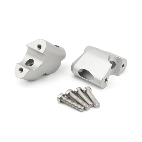 Pontet guidon moto argenté réhausseur pour Multistrada V4 - 4