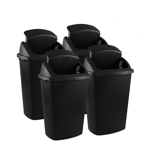 Canecas de basura grandes 13 galones, pack de 4