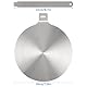 Induktion Adapterplatte 20cm Induktionsadapterplatte, Induktion Adapter mit Abnehmbarem Griff, Induktionsadapter Edelstahl Adapterplatte für Induktionskochfeld für Milch, Kaffee, Kochgeschirr