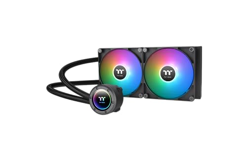Thermaltake TH280 V2 ARGB Sync AIO CPU Wasserkühlung 280mm, Infinity Mirror, 2x CT140 ARGB PWM, hoher Druck 3,02 mmH₂O, Mainboard Sync, Intel/AMD