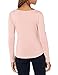 Theory Women's Long Sleeve Scoop Tiny Tee, Pink Salt, XL