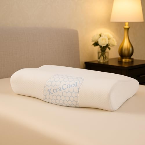 Image of MYTRIDENT Classic Cool Tech Neck Support Comfort 1 Pc Pillow|220 GSM Spun Polyester