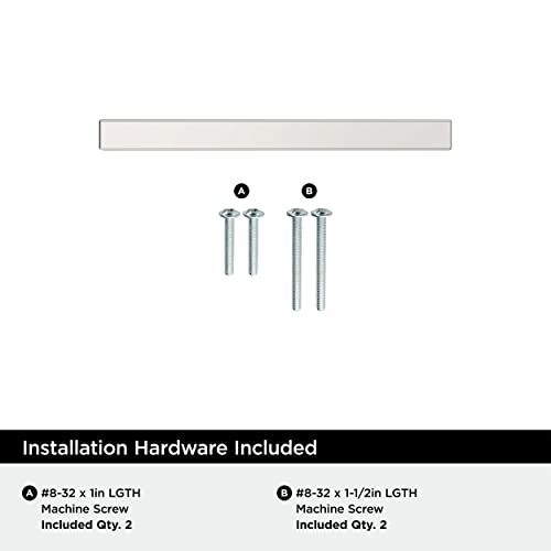 Image of Amerock 25 Pack 3 inch Bar Pulls Square Polished Chrome Drawer Pull
