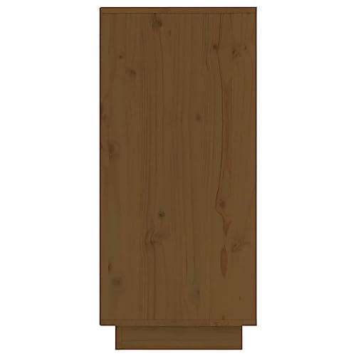Cómoda con 2 puertas de madera maciza para almacenamiento vertical en salón 8
