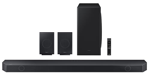 Image of Samsung 540 W 9.1.4 ch (HW-Q930D /XL) Wireless Dolby Atmos Soundbar with Subwoofer, Center /Up /Side Firing Speakers, Surround Sound, Alexa Built-in, AirPlay2, Wi-Fi, Bluetooth, HDMI (Titan Black)