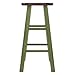 Winsome Wood Ivy Counter Stool, Rustic Green and Walnut, 24