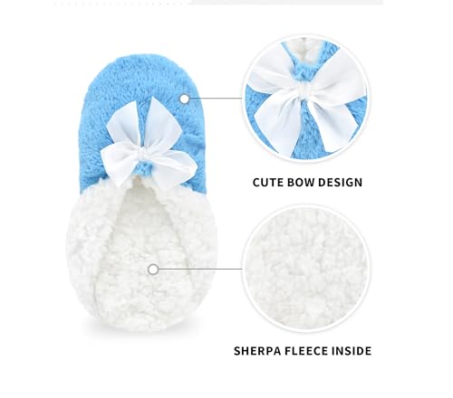 Image of Keyela Women Cozy Warm Slipper Socks, Non Slip Gripper Indoor House Socks | Soft warm cozy fabric, gripper anti-slip bottom for bedroom, lounge and all indoor daily use